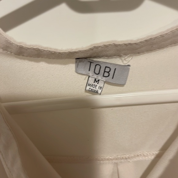 Cream high low summer sleeveless - Picture 2 of 5